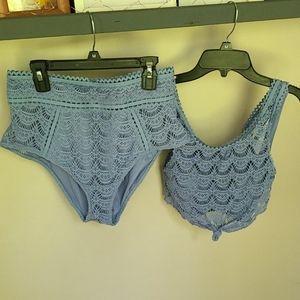 Becca crochet high waist bikini